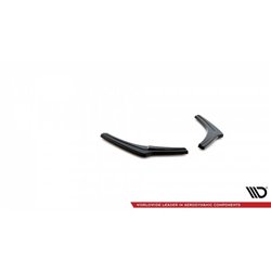 Maxton - LAME DU PARE-CHOCS ARRIERE V.2 BMW 1 F20/F21 M-POWER FACELIFT Noir Brillant
