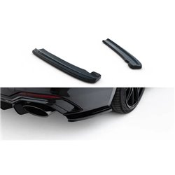 Maxton - Lame Du Pare-Chocs Arriere Audi RS5 Coupe / Sportback F5 Noir Brillant