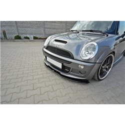 Maxton - LAME DU PARE-CHOCS AVANT / SPLITTER MINI R53 COOPER S JCW Noir Brillant