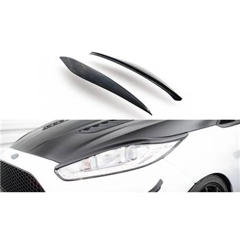 Maxton - Paupieres De Phares V.1 Ford Fiesta ST / ST-Line / Standard Mk7 FL Noir Brillant