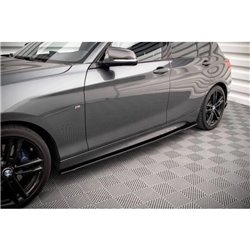 Maxton - SET DES DIFFUSEUR DES BAS DE CAISSE V2. BMW 1 F20 M135i / M140i / M-Pack Noir Brillant