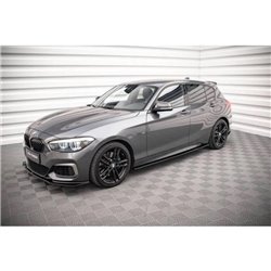 Maxton - SET DES DIFFUSEUR DES BAS DE CAISSE V2. BMW 1 F20 M135i / M140i / M-Pack Noir Brillant