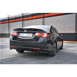 Maxton - LAME DU PARE-CHOCS ARRIERE HONDA ACCORD MK8. (CU-SERIES) AVANT FACELIFT SEDAN Noir Brillant