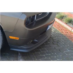 Maxton - LAME DU PARE-CHOCS AVANT / SPLITTER DODGE CHALLENGER MK3. PHASE-I SRT8 COUPE Noir Brillant