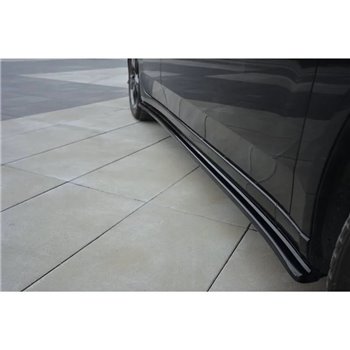 Maxton - SET DES DIFFUSEUR DES BAS DE CAISSE HONDA ACCORD MK8. (CU-SERIES) AVANT FACELIFT SEDAN Noir Brillant