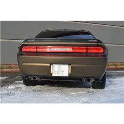 Maxton - Arriere Lame DODGE CHALLENGER MK3. PHASE-I SRT8 COUPE (sans barres verticales) Noir Brillant