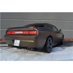 Maxton - Arriere Lame DODGE CHALLENGER MK3. PHASE-I SRT8 COUPE (sans barres verticales) Noir Brillant
