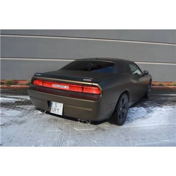 Maxton - LAME DU PARE-CHOCS ARRIERE DODGE CHALLENGER MK3. PHASE-I SRT8 COUPE Noir Brillant