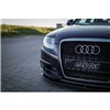 Maxton - Lame Du Pare-Chocs Avant / Lame Audi A6 S-Line C6 FL Noir Brillant