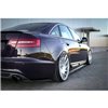 Maxton - Lame Du Pare-Chocs Arriere Audi A6 S-Line C6 / C6 FL Sedan / Avant Noir Brillant