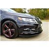 Maxton - LAME DU PARE-CHOCS AVANT / SPLITTER VOLKSWAGEN CC R-LINE Noir Brillant