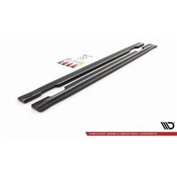 Maxton - Rajouts Des Bas De Caisse V.1 Mercedes-Benz GLA 45 AMG Noir Brillant
