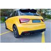 Maxton - Lame Du Pare-Chocs Arriere Audi S1 8X Noir Brillant