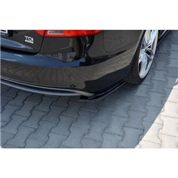 Maxton - Lame Du Pare-Chocs Arriere Audi A5 S-Line 8T FL Sportback Noir Brillant