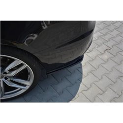 Maxton - Lame Du Pare-Chocs Arriere Audi A5 S-Line 8T FL Sportback Noir Brillant