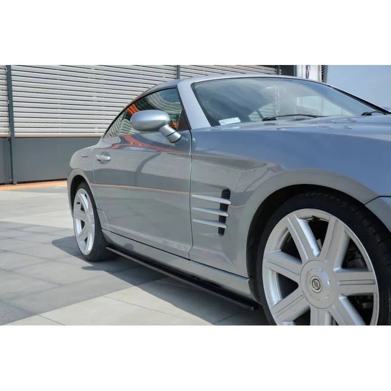 Maxton - SET DES DIFFUSEUR DES BAS DE CAISSE CHRYSLER CROSSFIRE Noir Brillant