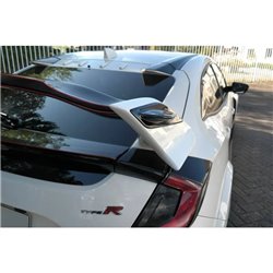 Maxton - RAJOUT LATÉRALE DU BECQUET Honda Civic Type-R Mk10 / Mk10 Facelift Noir Brillant