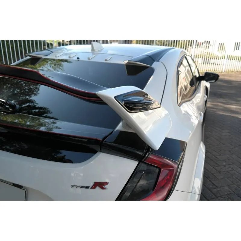 Maxton - RAJOUT LATÉRALE DU BECQUET Honda Civic Type-R Mk10 / Mk10 Facelift Noir Brillant