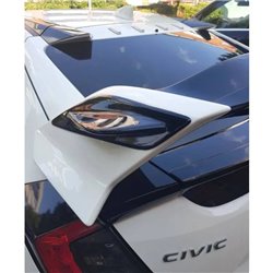 Maxton - RAJOUT LATÉRALE DU BECQUET Honda Civic Type-R Mk10 / Mk10 Facelift Noir Brillant