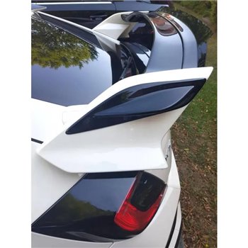 Maxton - RAJOUT LATÉRALE DU BECQUET Honda Civic Type-R Mk10 / Mk10 Facelift Noir Brillant