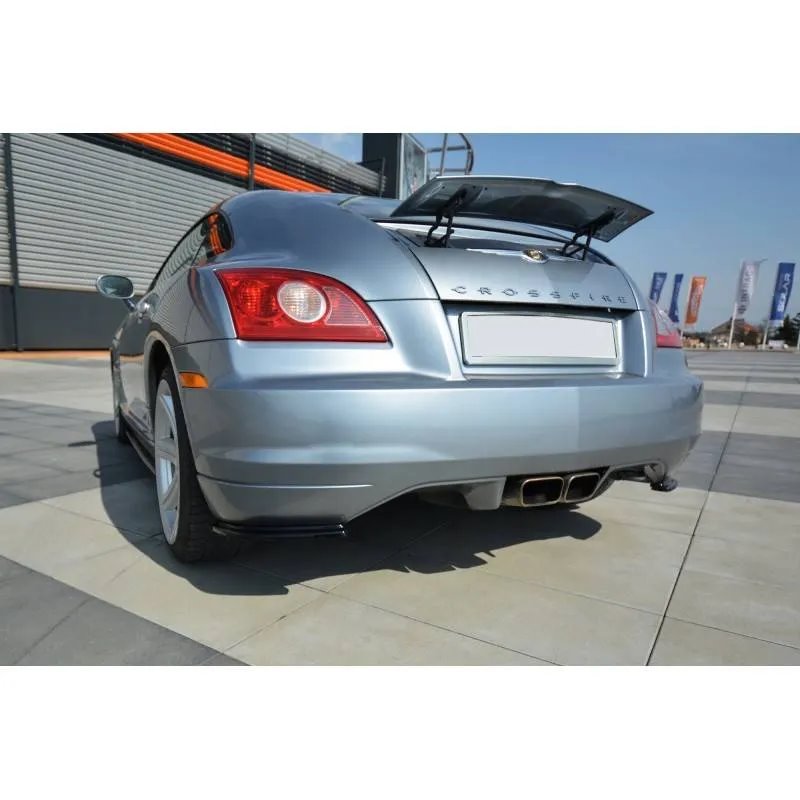 Maxton - LAME DU PARE-CHOCS ARRIERE CHRYSLER CROSSFIRE Noir Brillant