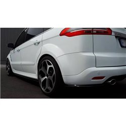 Maxton - Lames De Pare-Chocs Arrière Latérales Ford S-Max Titanium Mk1 FL Noir Brillant