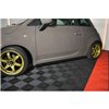 Maxton - SET DES DIFFUSEUR DES BAS DE CAISSE FIAT 500 HATCHBACK AVANT FACELIFT Noir Brillant