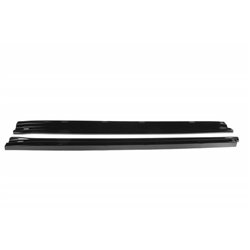 Maxton - SET DES DIFFUSEUR DES BAS DE CAISSE FIAT 500 HATCHBACK AVANT FACELIFT Noir Brillant