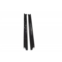 Maxton - SET DES DIFFUSEUR DES BAS DE CAISSE FIAT 500 HATCHBACK AVANT FACELIFT Noir Brillant
