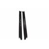 Maxton - SET DES DIFFUSEUR DES BAS DE CAISSE FIAT 500 HATCHBACK AVANT FACELIFT Noir Brillant