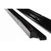 Maxton - SET DES DIFFUSEUR DES BAS DE CAISSE FIAT 500 HATCHBACK AVANT FACELIFT Noir Brillant