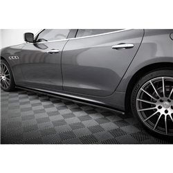 Maxton - Rajouts Des Bas De Caisse Maserati Quattroporte Mk6 Noir Brillant