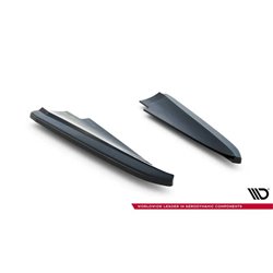 Maxton - Lames De Pare-Chocs Arrière Latérales Maserati Quattroporte Mk6 Noir Brillant