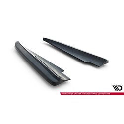 Maxton - Lames De Pare-Chocs Arrière Latérales Maserati Quattroporte Mk6 Noir Brillant