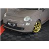 Maxton - LAME DU PARE-CHOCS AVANT V.2 FIAT 500 HATCHBACK AVANT FACELIFT Noir Brillant
