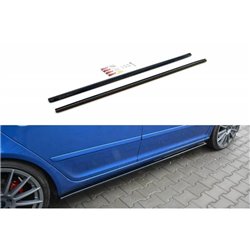 Maxton - Rajouts Des Bas De Caisse Pour Skoda Octavia RS Mk2 / Mk2 FL Noir Brillant