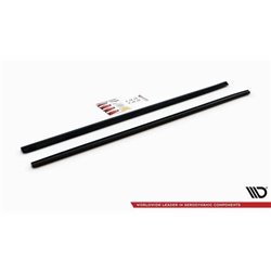 Maxton - Rajouts Des Bas De Caisse Pour Skoda Octavia RS Mk2 / Mk2 FL Noir Brillant