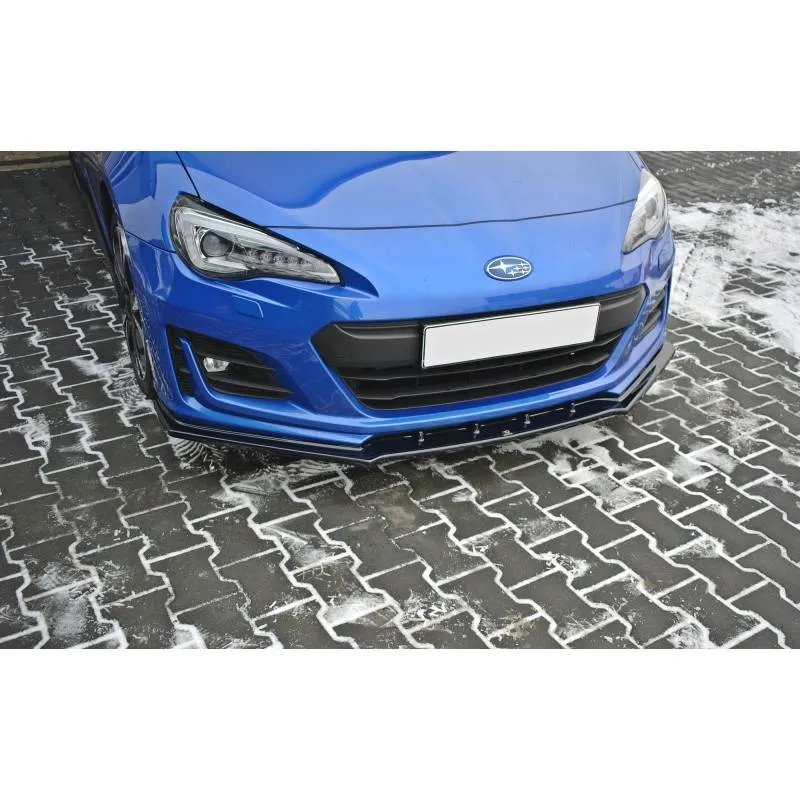 Maxton - Lame Du Pare-Chocs Avant V.1 Subaru BRZ Mk1 Facelift Noir Brillant