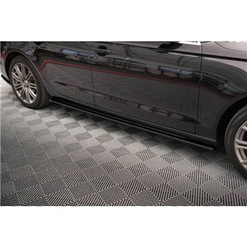 Maxton - Rajouts Des Bas De Caisse Pour V.1 Audi A6 C7 Noir Brillant