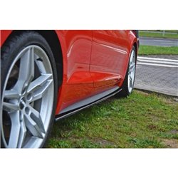 Maxton - Rajouts Des Bas De Caisse Pour Audi S5 / A5 S-Line F5 Coupe Noir Brillant