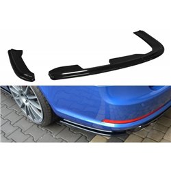 Maxton - Lame Du Pare-Chocs Arriere Skoda Octavia RS Mk2 / Mk2 FL Sedan / Combi Noir Brillant