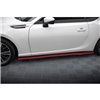 Maxton - Rajouts Des Bas De Caisse V.2 Subaru BRZ Mk1 / Mk1 Facelift / Toyota GT86 Facelift Noir Brillant + Rouge