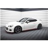Maxton - Rajouts Des Bas De Caisse V.2 Subaru BRZ Mk1 / Mk1 Facelift / Toyota GT86 Facelift Noir Brillant + Rouge