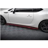 Maxton - Rajouts Des Bas De Caisse V.2 Subaru BRZ Mk1 / Mk1 Facelift / Toyota GT86 Facelift Noir Brillant + Rouge