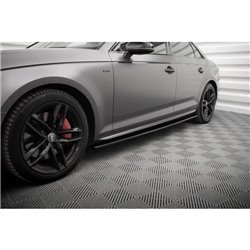Maxton - Rajouts Des Bas De Caisse Pour Audi S4 / A4 S-Line / A4 Competiton B9 Noir Brillant