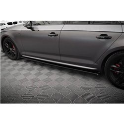 Maxton - Rajouts Des Bas De Caisse Pour Audi S4 / A4 S-Line / A4 Competiton B9 Noir Brillant