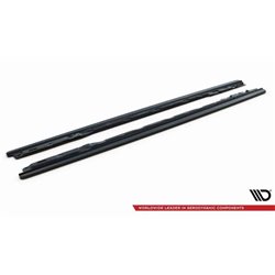 Maxton - Rajouts Des Bas De Caisse Pour Audi S4 / A4 S-Line / A4 Competiton B9 Noir Brillant