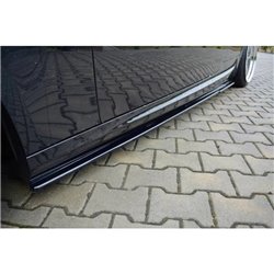 Maxton - RAJOUTS DES BAS DE CAISSE POUR BMW 3 E92 M-PACK FACELIFT Noir Brillant