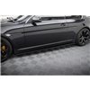 Maxton - RAJOUTS DES BAS DE CAISSE POUR BMW M6 E63 Noir Brillant