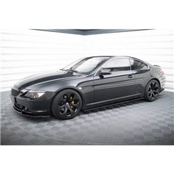 Maxton - RAJOUTS DES BAS DE CAISSE POUR BMW M6 E63 Noir Brillant